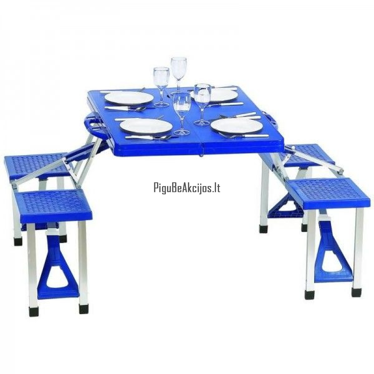 Folding Table стол-трансформер для кемпинга складной со стульями